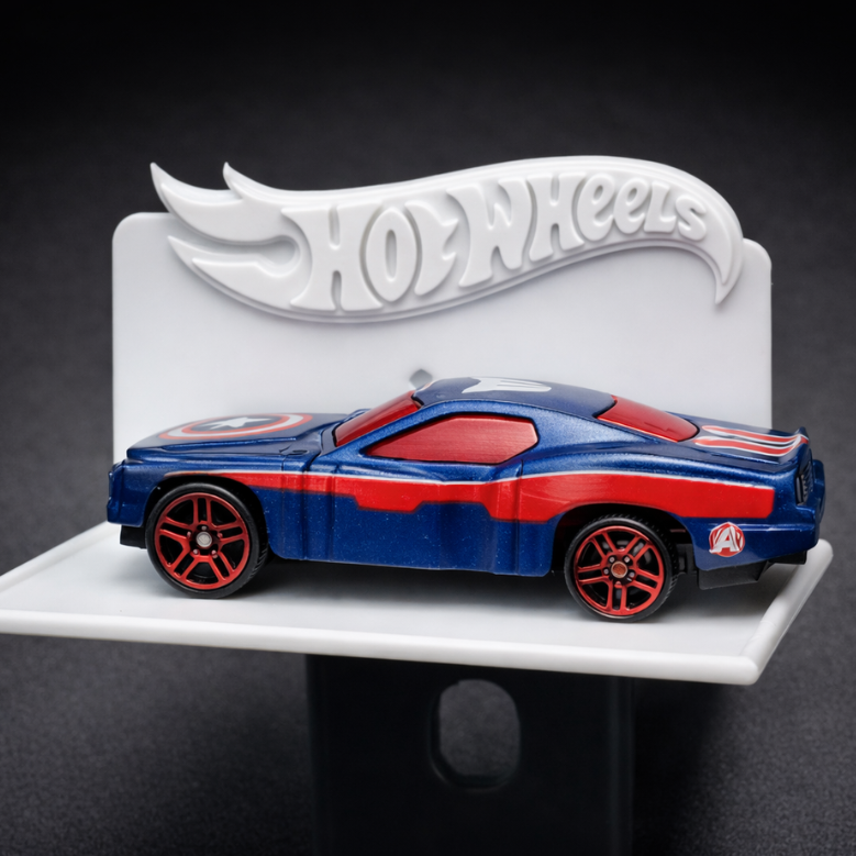 Hot Wheels Single Car Display Stand | Premium 3D Printed Diecast Car Holder | Stylish Wall Shelf for Collectors