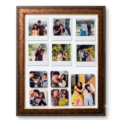Personalized Fridge Magnet Photo Frame – Acrylic, Polaroid & Square Magnets | Custom Memory Collage Gift