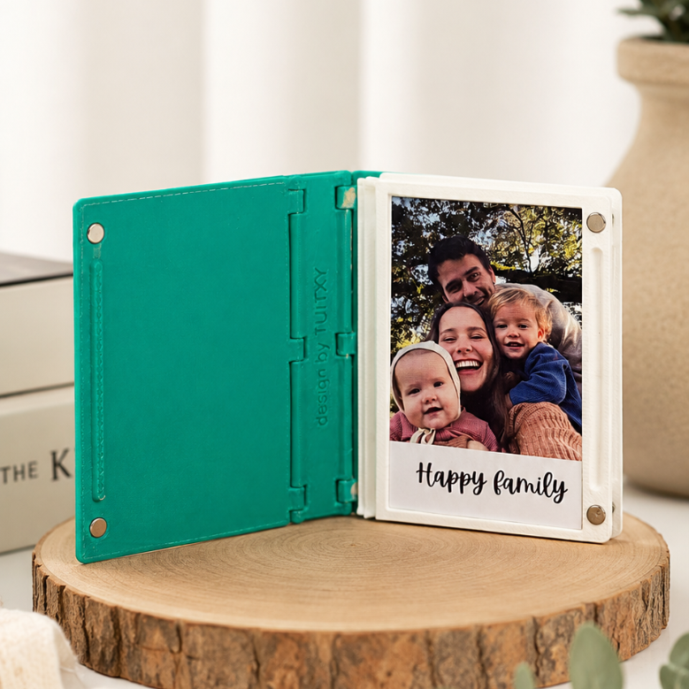 Custom Mini Photo Album | Personalized Memory Book Gift | Portable Photo Strip Album for Couples, Family & Friends