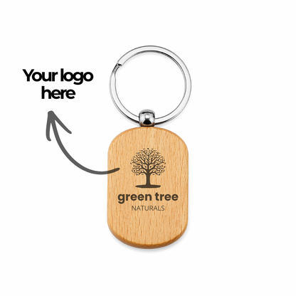 Personalized Wooden Keychain with Name Engraving | Custom Wood Keyring Gift | Minimalist Stylish Keychain