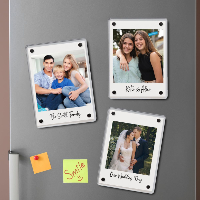 Personalized Acrylic Fridge Magnet – Rectangle 6 x 9 CM Photo Magnet