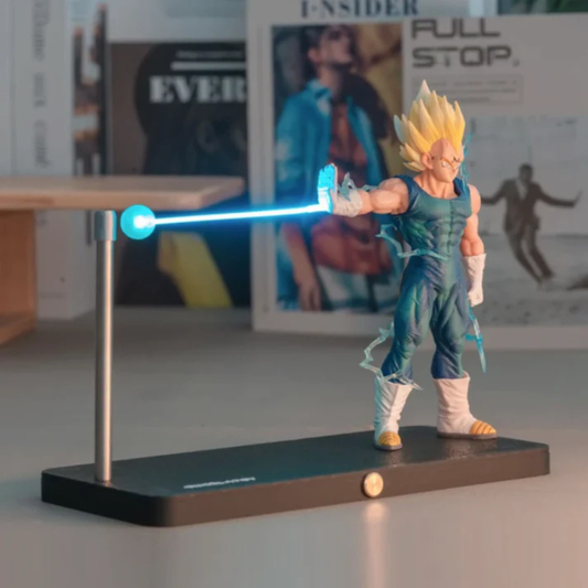 Majin Vegeta Action Figure with LED Final Flash Beam – 16cm Premium Collectible