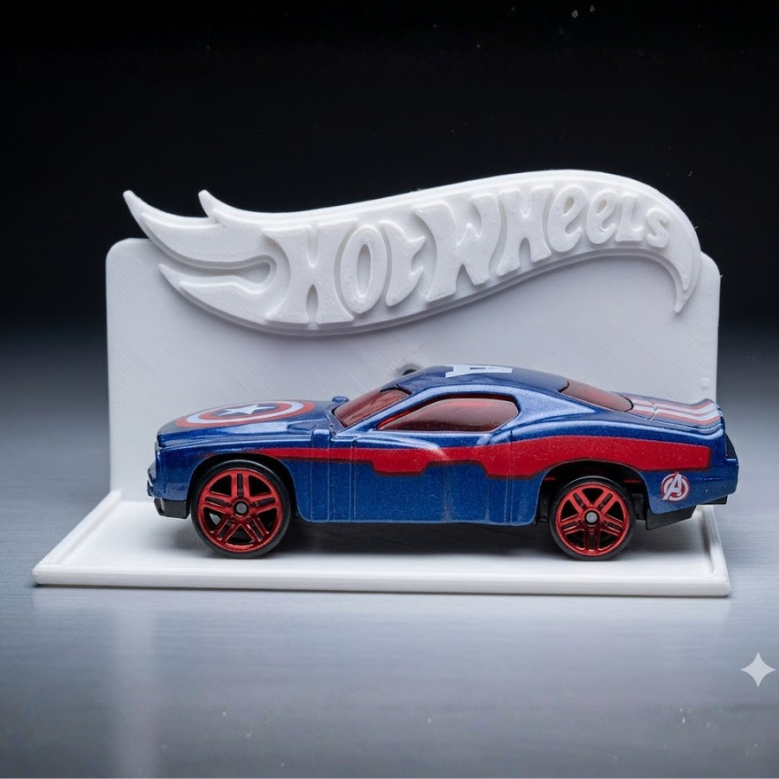Hot Wheels Single Car Display Stand | Premium 3D Printed Diecast Car Holder | Stylish Wall Shelf for Collectors