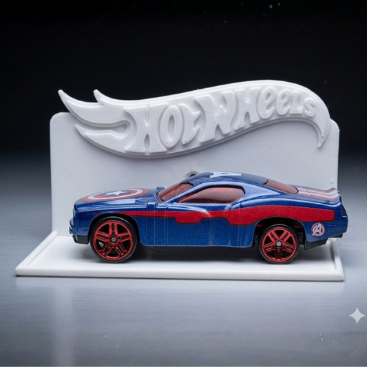 Hot Wheels Single Car Display Stand | Premium 3D Printed Diecast Car Holder | Stylish Wall Shelf for Collectors