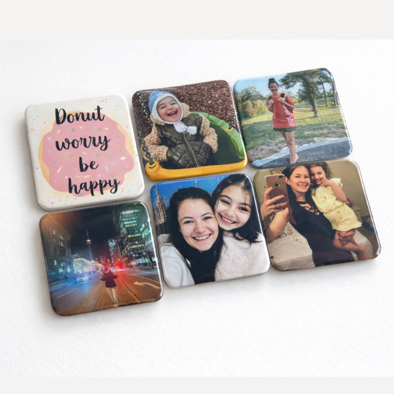 Custom Photo Magnets: Personalized Gifts, Valentine’s Day fridge magnet Gifts (2x2 inch), waterproof