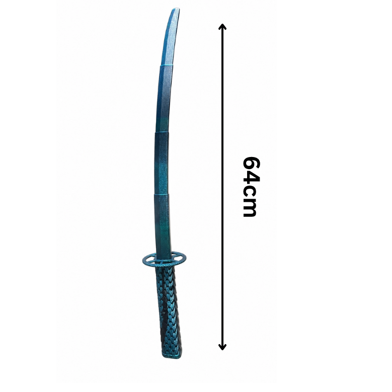Premium Blue Katana Sword Toy | Decorative Anime Style Sword | 3D Printed Collectible | Kids & Gift Item