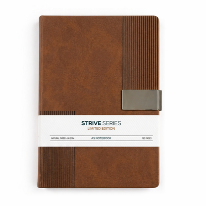 Strive Series Premium Diary with Metal Lock | Luxury Notebook for Office & Corporate Gifting | A5 Executive Journal