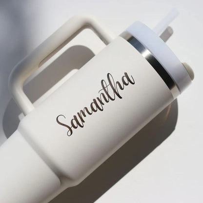 Personalized Name Engraving Tumbler With Straw | 1200 ml